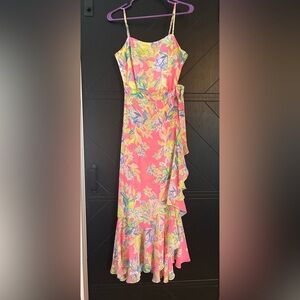 Lilly Pulitzer Anni Maxi Dress Pink Floral Maxi Dress